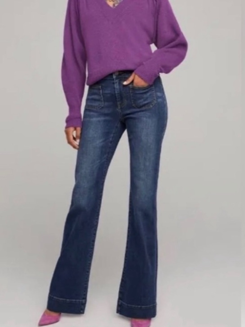 CAbi Patch Pocket Jeans EUC